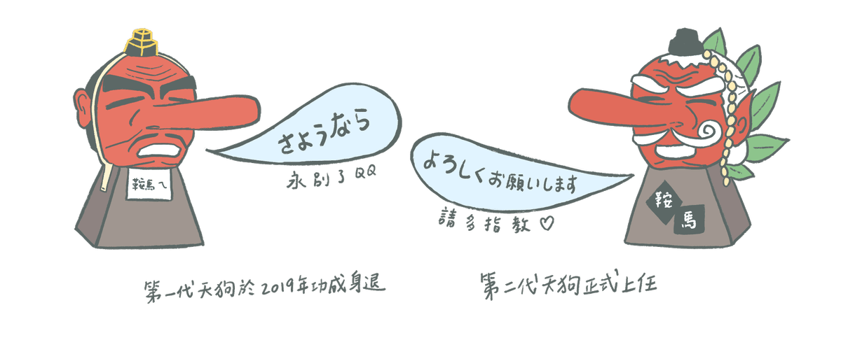 鞍馬山天狗插畫