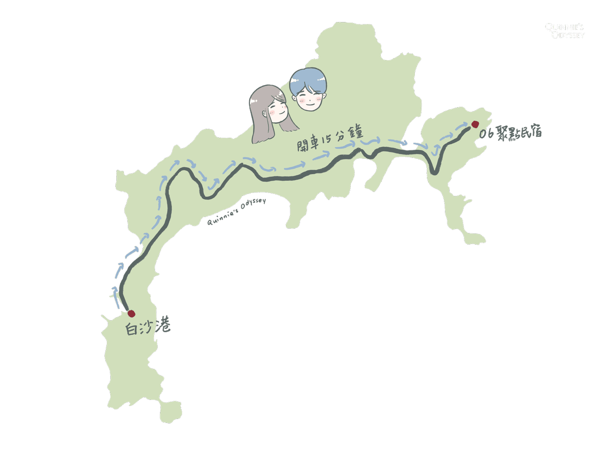 馬祖北竿、手繪地圖