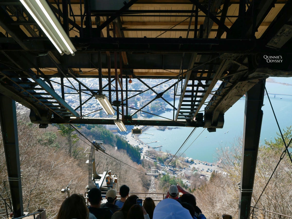 富士山必去周邊景點:I人的旅遊心得分享 - 第17張圖 河口湖天上山公園纜車