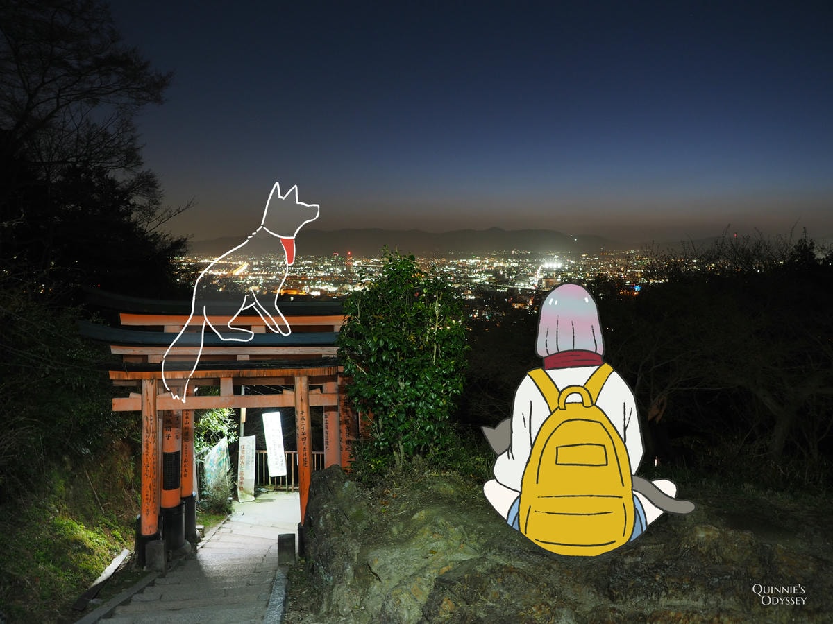 Night of Fushimi Inari Shrine, illustration