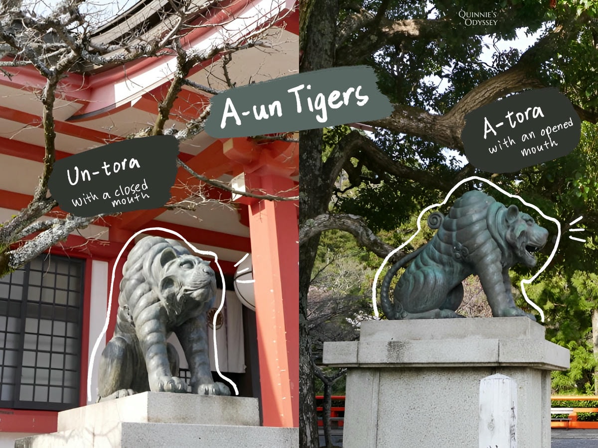 A-un tigers Kurama temple