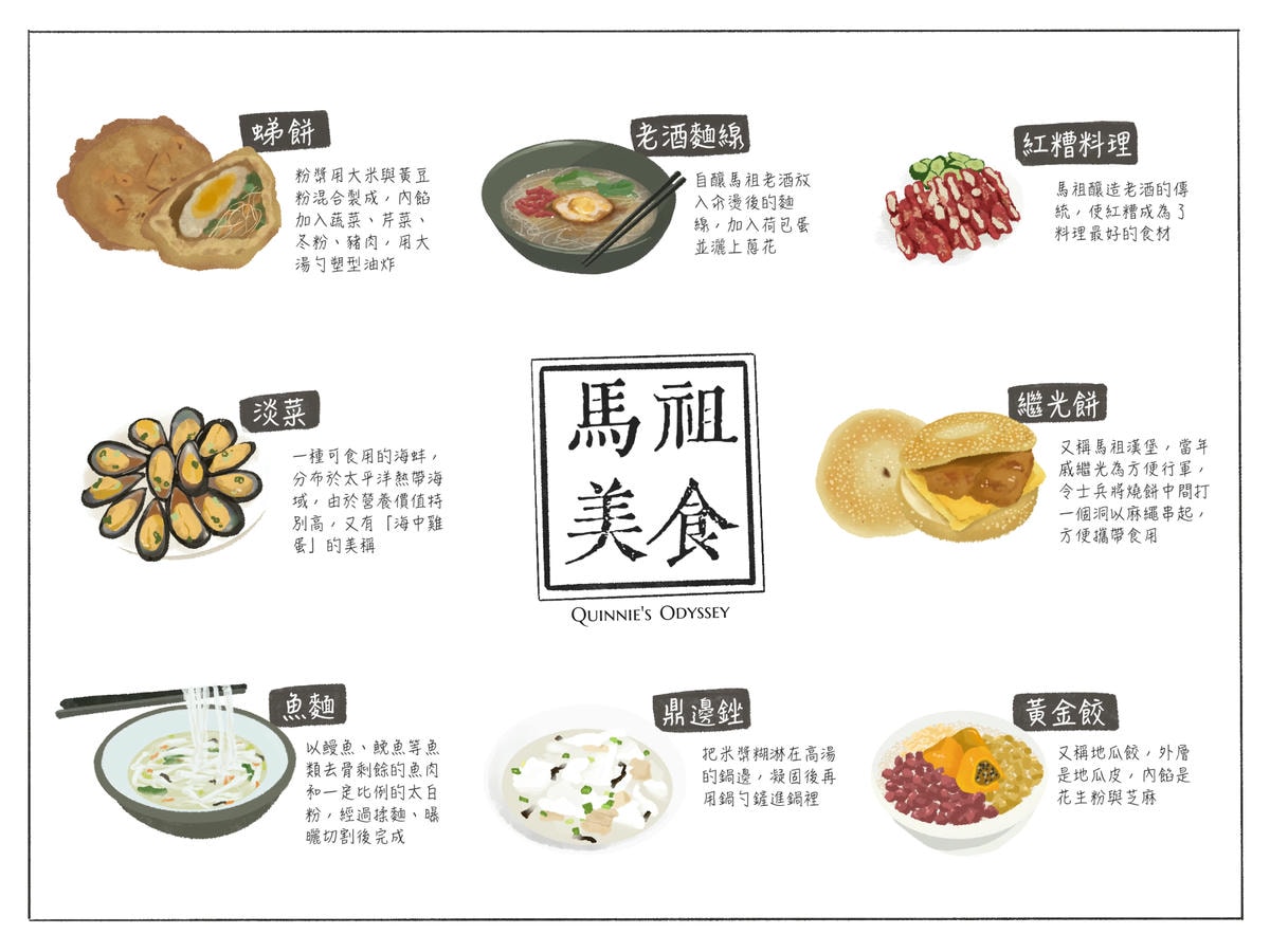馬祖美食插畫