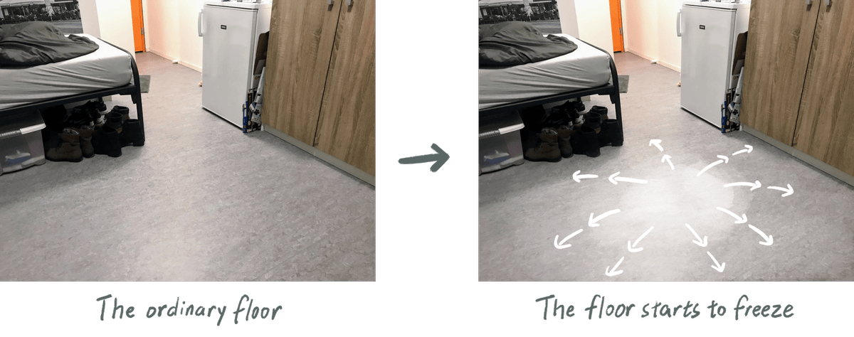 Freezing floor