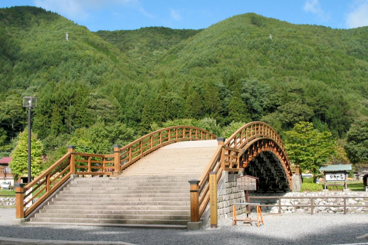 奈良井宿 木曾大橋