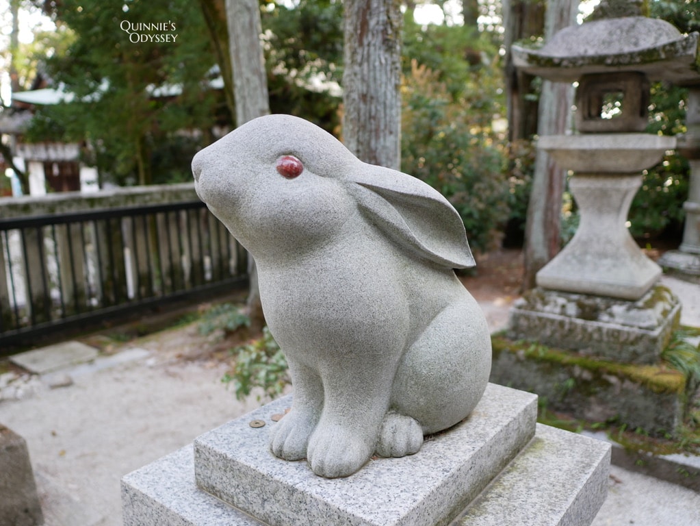 京都兔子神社:東天王岡崎神社-兔兔迷必訪的京都景點 - 第7張圖 京都兔子神社 岡崎神社 兔子雕像