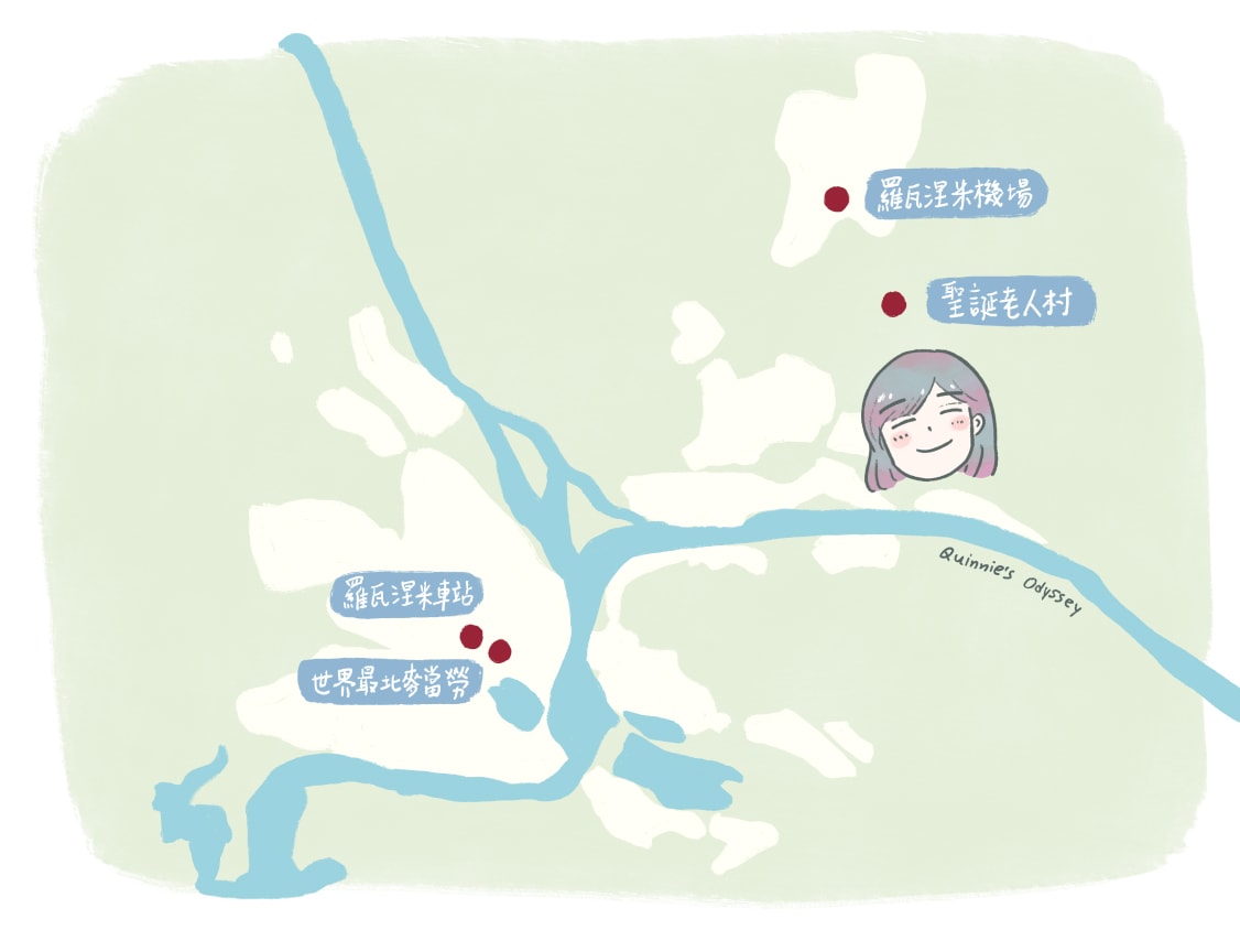 芬蘭聖誕老人村:羅瓦涅米必去景點 交通、住宿推薦 - 第9張圖 芬蘭 羅瓦涅米 地圖 插畫