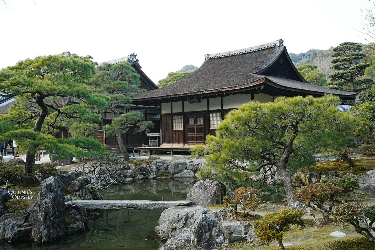 銀閣寺枯山水庭園、錦鏡池