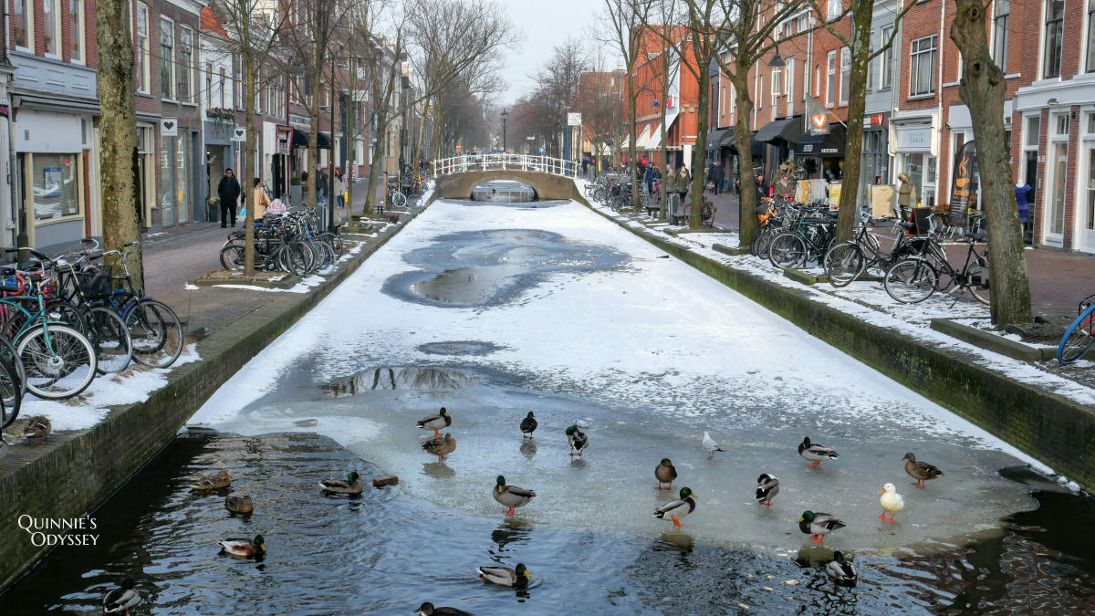 荷蘭台夫特 Delft 冬天下雪