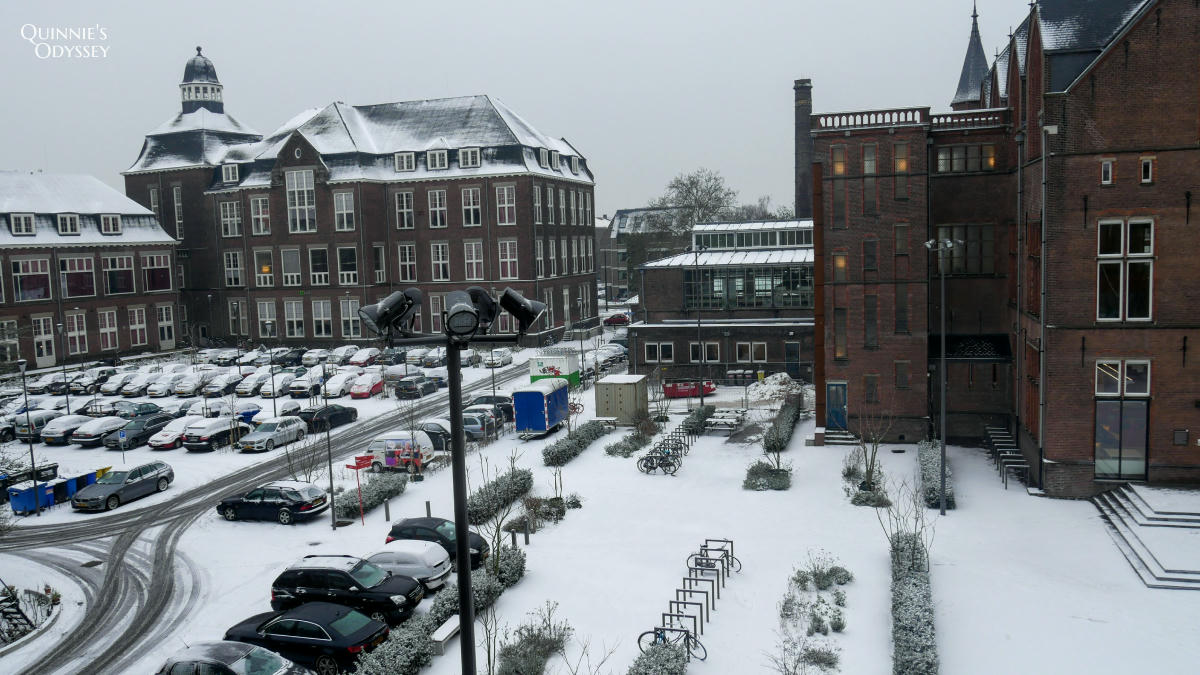 TU Delft 台夫特理工大學宿舍 下雪