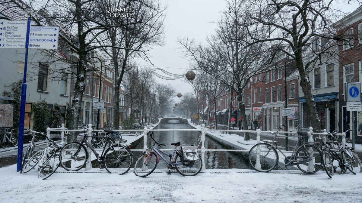 荷蘭台夫特 Delft 冬天下雪