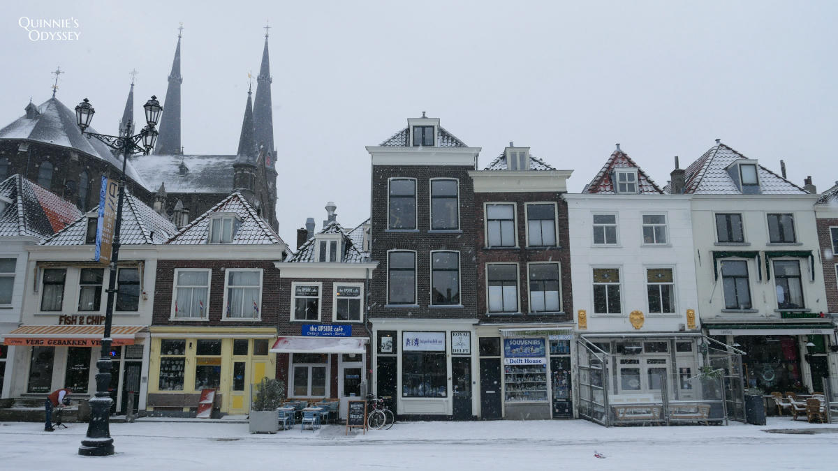 荷蘭台夫特 Delft 冬天下雪