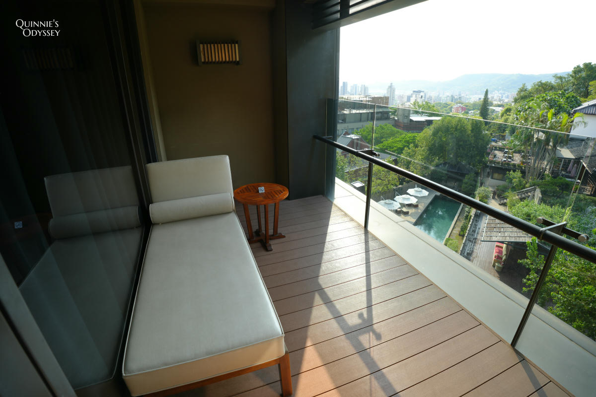 北投麗禧溫泉酒店:雅緻山景客房|一泊二食開箱心得 - 第26張圖 北投麗禧溫泉酒店 雅緻山景客房 陽台