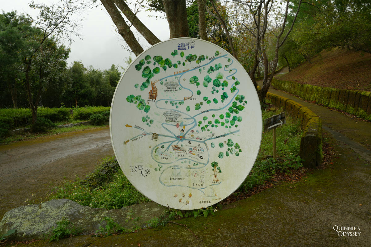 數碼天空太空艙住宿開箱:一泊二食,新竹尖石被群山包圍的秘境 - 第43張圖 數碼天空全區地圖