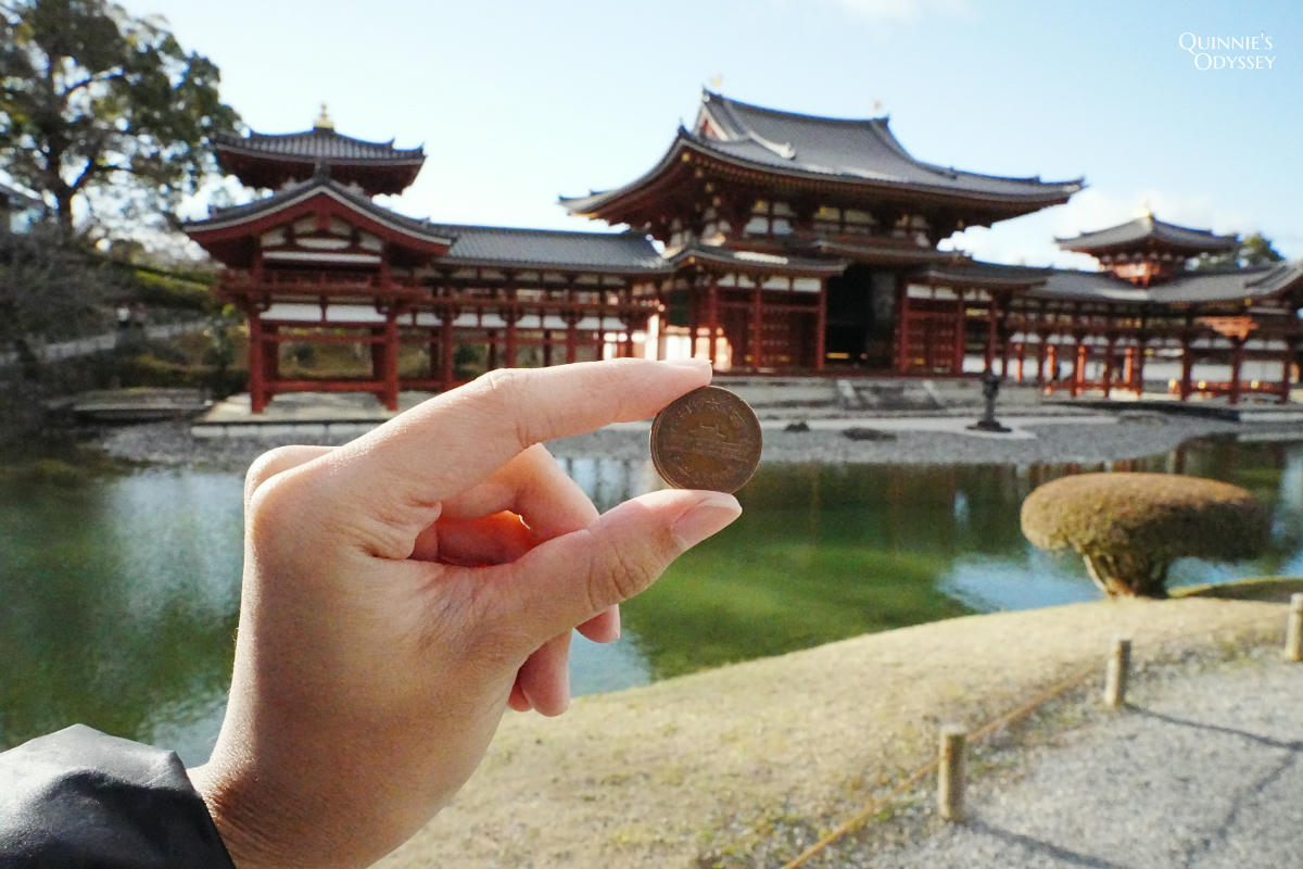 宇治平等院鳳凰堂:漂浮在池水上的極樂淨土,京都必訪世界遺產 - 第6張圖 宇治 平等院 鳳凰堂 十元硬幣