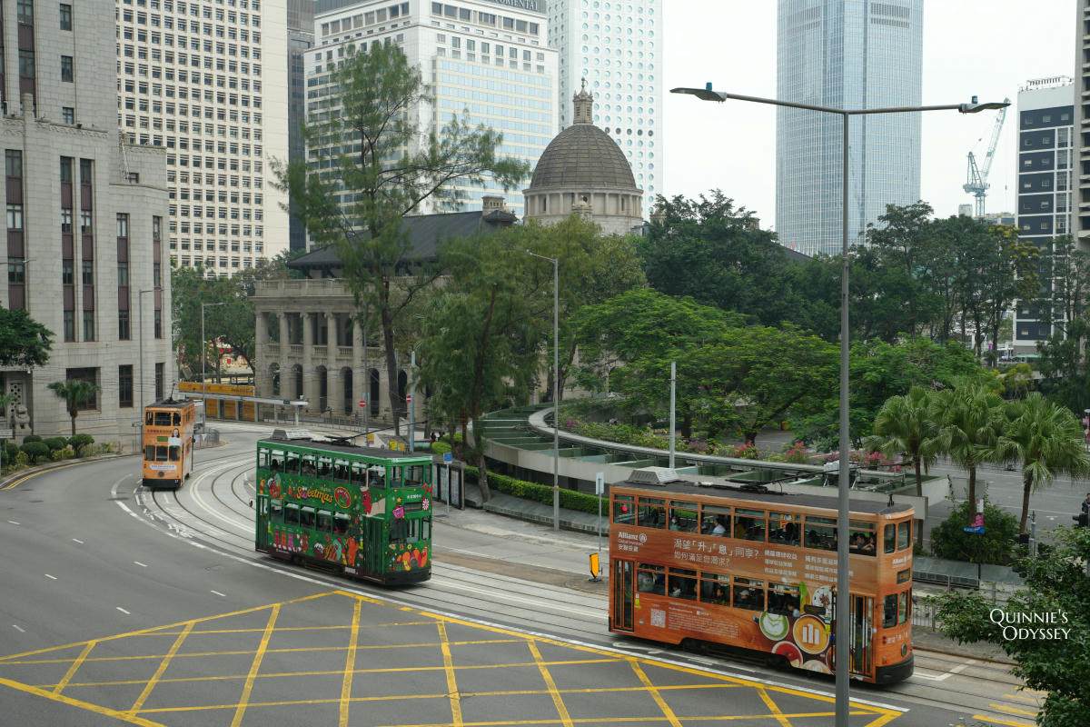 香港太平山夜景全紀錄:纜車怎麼搭?盧吉道觀景臺+維多利亞港夜景一次看 - 第2張圖 香港 中環 叮叮車