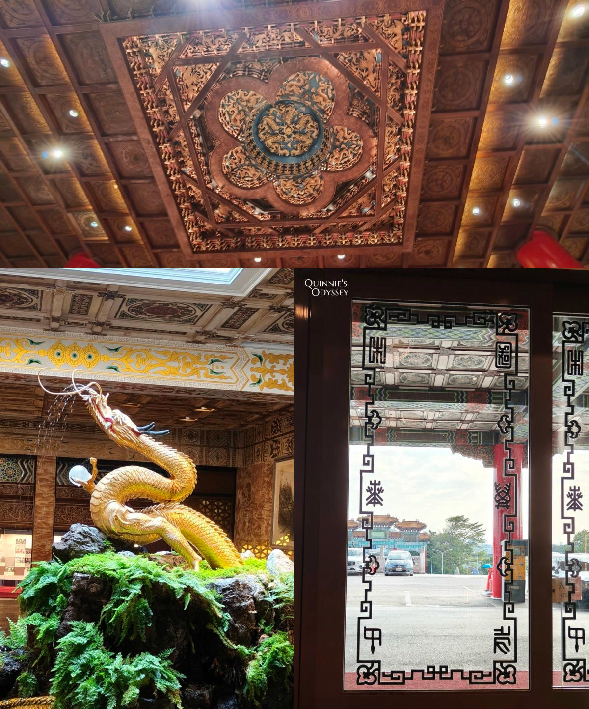 圓山大飯店地下密道探秘:東密道、西密道、孔二小姐家一次看 - 第24張圖 圓山大飯店 百年金龍 梅花藻井 落地門