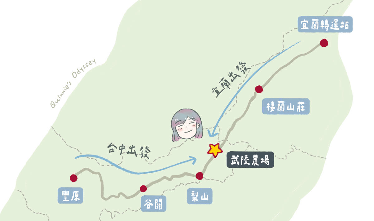 武陵農場不開車攻略:交通路線+住宿安排一次看 - 第2張圖 武陵農場大眾交通路線