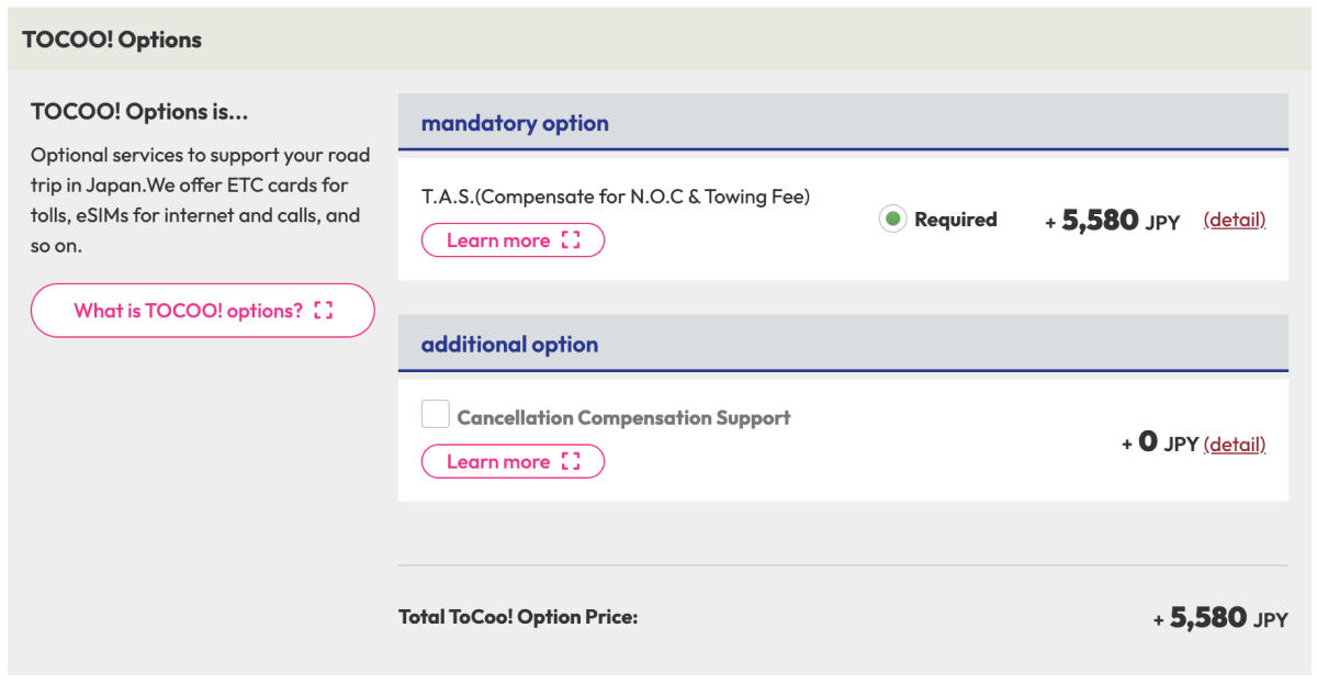 TOCOO! Japan Car Rental Guide: Prices, Booking Steps & Promo Code - 第10張圖 TOCOO! Car Rental Booking Process