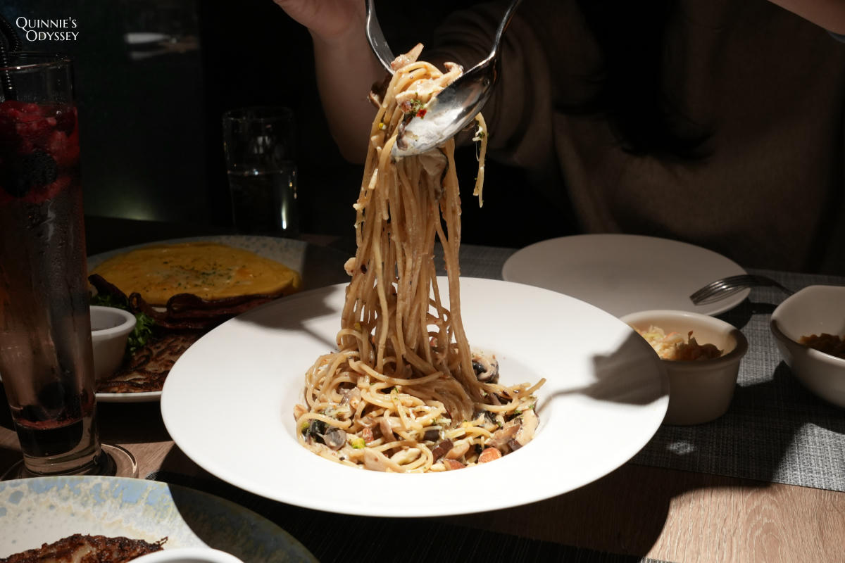 傑克兄弟牛排館 Jack Brothers 台北信義店:高CP值餐廳完整用餐心得 - 第16張圖 傑克兄弟牛排館 堅果波特菇奶油牛肝菌麵