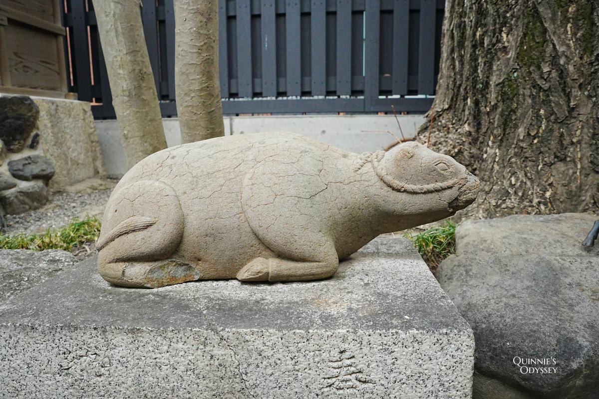 菅原院天滿宮 臥牛像