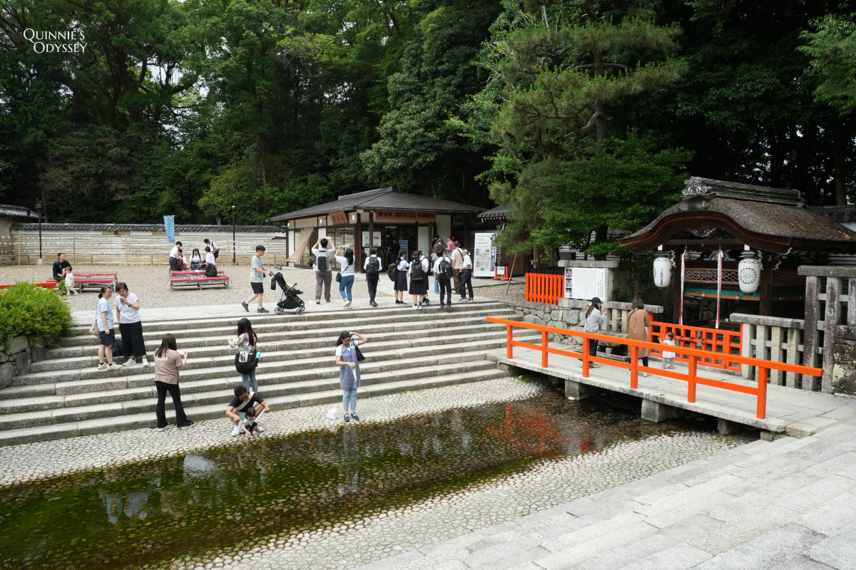 下鴨神社 御手洗社與御手洗池 水占卜