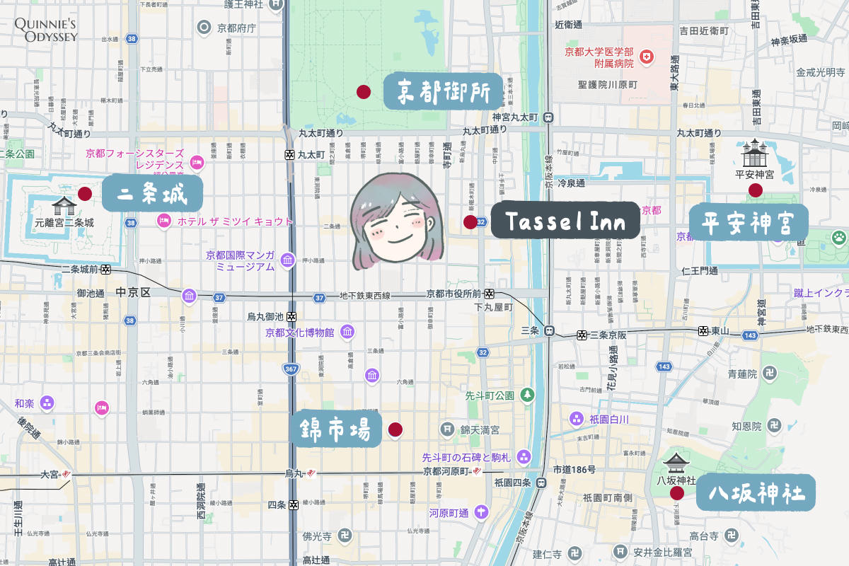 Tassel Inn 京都河原町二条 地圖