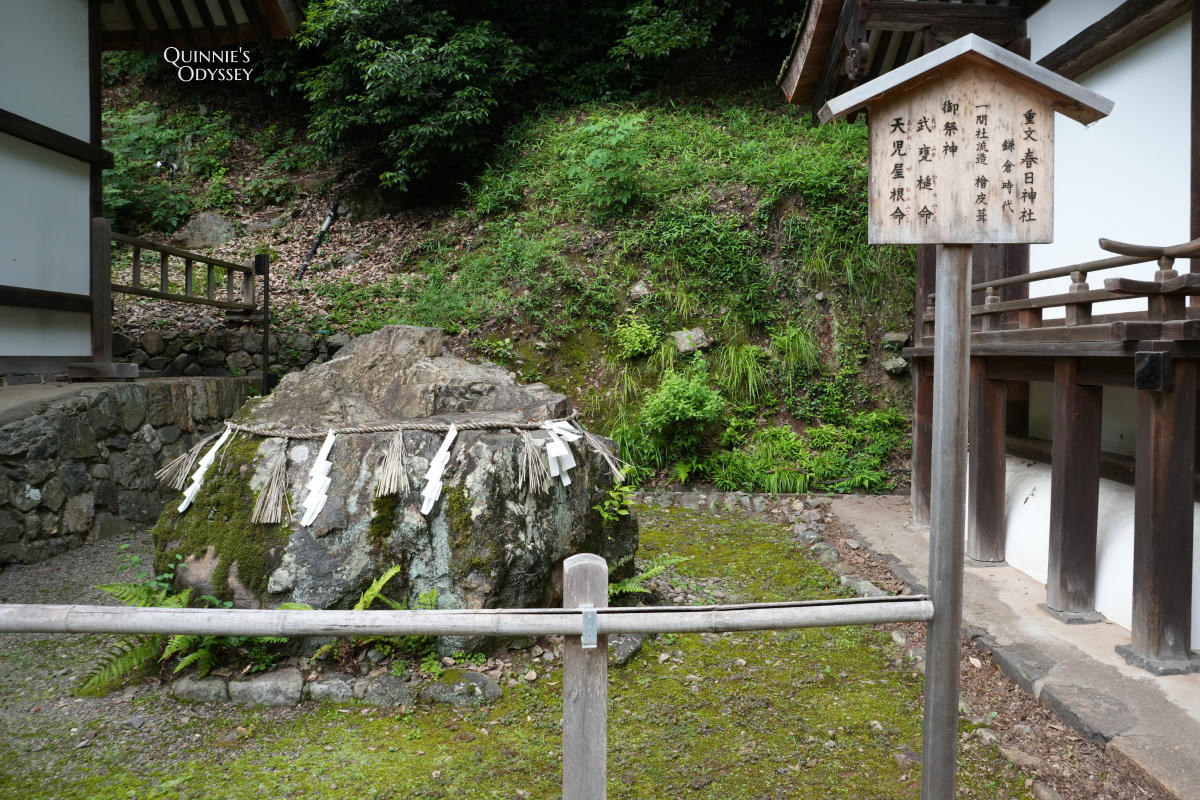 宇治上神社:京都世界遺產,藏在樹林深處的日本最古老神社 - 第6張圖 宇治上神社 天降石