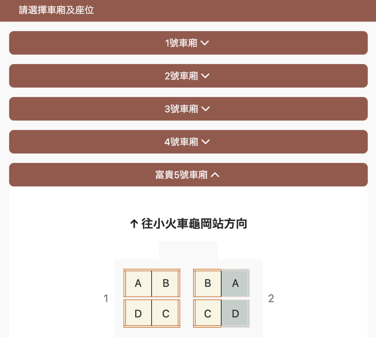 嵐山小火車完整攻略:訂票教學、座位選擇、路線安排一次搞定 - 第4張圖 嵐山小火車 選擇車廂&座位