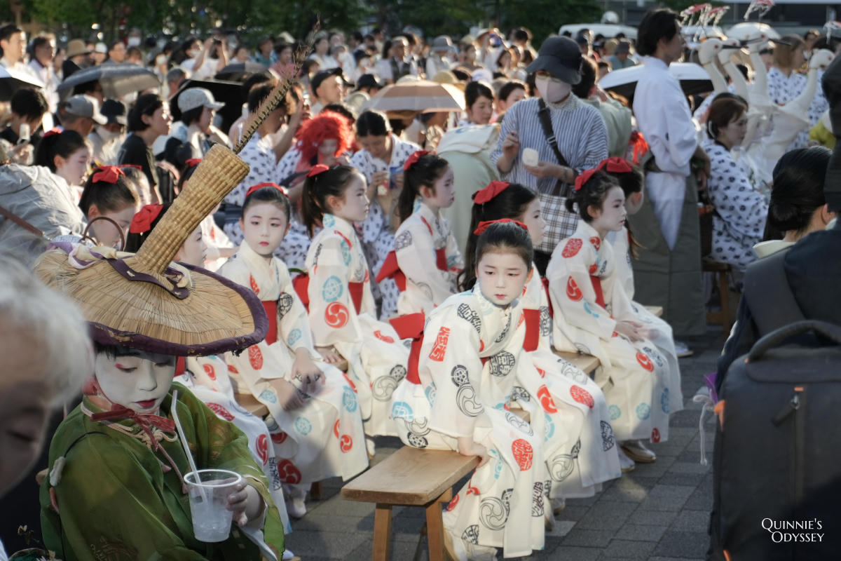 祇園祭迎提燈、神輿洗:7/10時間路線、觀賞重點與實際體驗心得 - 第15張圖 祇園祭 迎提燈 京都市役所前舞踊奉納